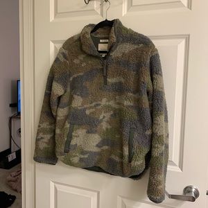 Thread & Supply Camo Fleece Zip-Up
